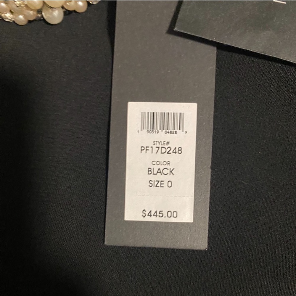 NWT Rachel Zoe Bixley Cold Shoulder Embellished Collar Dress in Black - Size 0 - Picture 7 of 8